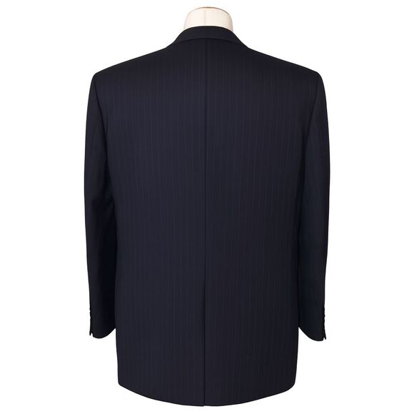 Lauren Ralph Lauren Sport Coat 44R Dark Navy Pinstripe 100% Wool - Picture 4 of 10
